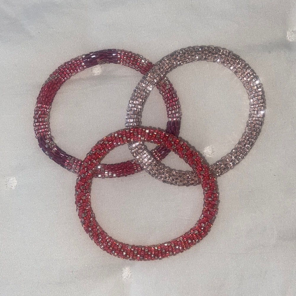 Set of 3 Seed Bead Bracelets